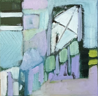 Composition vert mauve - Peintures 2026